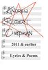 2011 and earlier: Lyrics & Poems (English Edition)