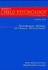 Handbook of Child Psychology: Theoretical Models of Human Development: Volume 1