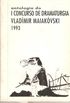antologia do I Concurso de Dramaturgia Vladmir Maiakvski