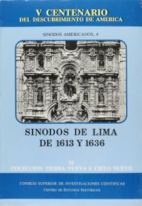 Snodos de Lima de 1613 y 1636