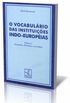 O Vocabulrio das Instituies Indo-Europias - Volume I