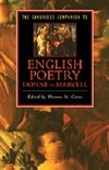 The Cambridge Companion To English Poetry