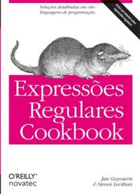 Expresses Regulares Cookbook 
