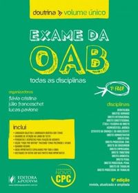 EXAME DA OAB - DOUTRINA - VOLUME NICO (2016) - 1A FASE