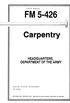 Field Manual FM 5-426 Carpentry