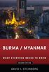 Burma/Myanmar: What Everyone Needs to Know (English Edition)