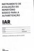 IAR - Instrumento de avaliao do repertrio bsico para a alfabetizao