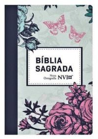 Bblia Nvi Nova Ortografia Semi-Luxo Lils Floral