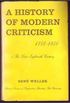 A History of Modern Criticism 1750-1950
