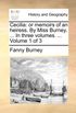 Cecilia: or memoirs of an heiress. By Miss Burney. ... In three volumes. ...  Volume 1 of 3