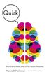 Quirk: Brain Science Makes Sense of Your Peculiar Personality (English Edition)