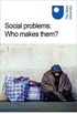 Social problems: Who makes them? (English Edition)
