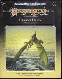 Dragon Dawn: Dragonlance Module, Dla1, Adventure 9275
