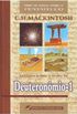 Estudos Sobre O Livro De Deuteronmio - I