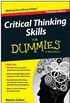 Critical Thinking Skills For Dummies