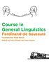 Course in General Linguistics (English Edition)