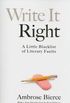 Write It Right: A Little Blacklist of Literary Faults