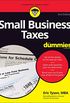 Small Business Taxes For Dummies (English Edition)