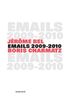 Jrme Bel/Boris Charmatz - emails 2009-2010