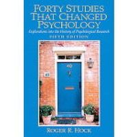 Forty studies that changed psychology