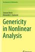Genericity in Nonlinear Analysis: 34