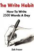 The Write Habits: How To Write 2500 Words A Day