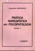 Prtica Homeoptica em Psicopatologia
