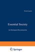 Essential Society: An Ontological Reconstruction (English Edition)