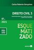 Direito Civil Esquematizado - Vol.3 - 8 Edio 2021: Parte Geral (Arts. 1 A 120)
