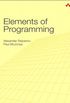Elements of Programming (English Edition)