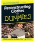 Reconstructing Clothes For Dummies