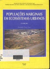 Populaes marginais em ecossistemas urbanos