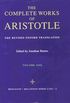 Complete Works Of Aristotle, V.1