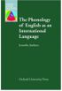 The phonology of English as an international language