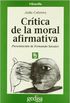 Critica de la Moral Afirmativa