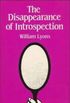 The disappearance of introspection