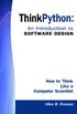 Think Python: an Introduction to Software Design: How to Think Like a Computer Scientist