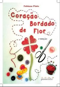 Corao Bordado de Flor