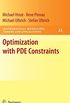 Optimization with PDE Constraints: 23