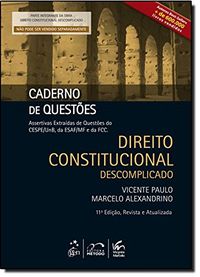 Direito Constitucional Descomplicado (Somente Caderno De Questões)