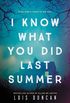 I Know What You Did Last Summer (English Edition)