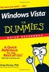 Windows VistaTM For Dummies Quick Reference