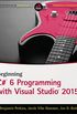 Beginning C# 6 Programming with Visual Studio 2015