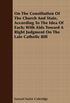 On The Constitution Of The Church And State, According To The Idea Of Each; With Aids Toward A Right Judgment On The Late Catholic Bill (English Edition)