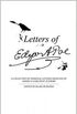 Letters of Edgar Allan Poe