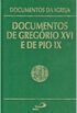 Documentos de Gregrio XVI e de Pio IX 