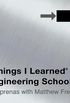 101 Things I Learned (R) in Engineering School