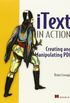 iText in Action: Creating and Manipulating PDF