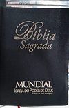 Biblia Sagrada Letra Extragigante - Capa Em Couro Bonded Preta
