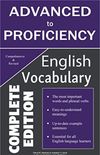 English Advanced to Proficiency Vocabulary